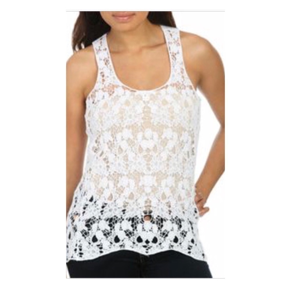 ARDEN B Lace Tank Top Size Small